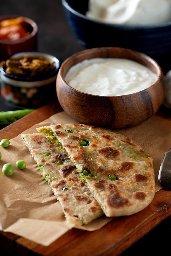 matar paratha