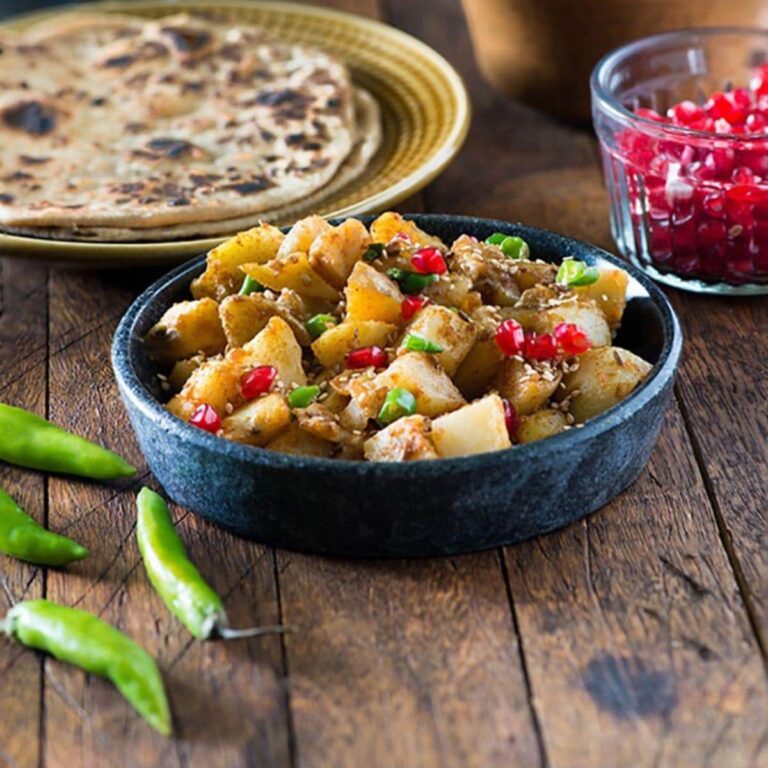 masala aloo for Navratri